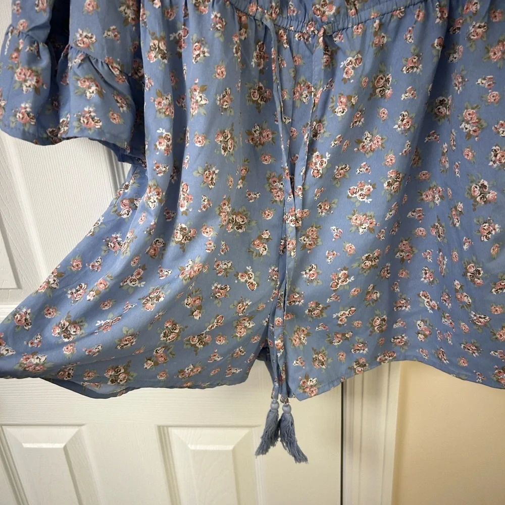 NWT Blush Off the Shoulder Floral Romper